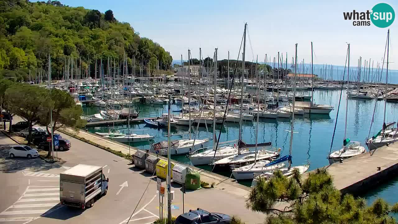Webcam Sistiana – Vista sobre la marina y la bahía