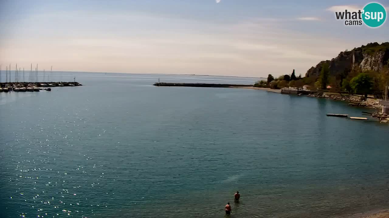 Webcam Sistiana – Vue sur la marina et la baie