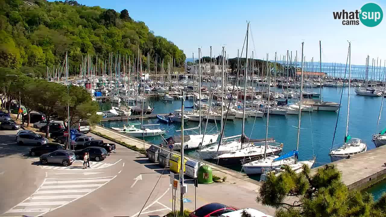 Webcam Sistiana – Vue sur la marina et la baie