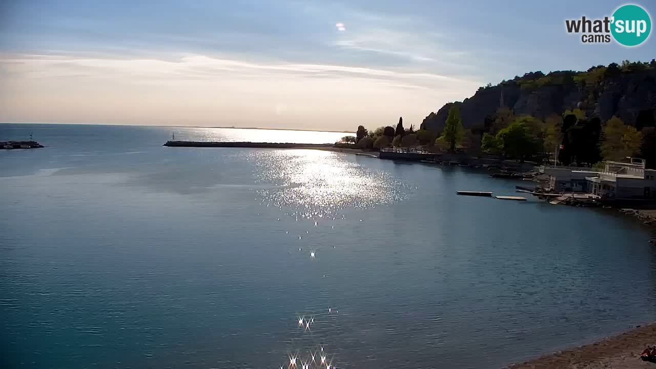 Spletna kamera Sesljan (Sistiana) – Pogled na marino in zaliv