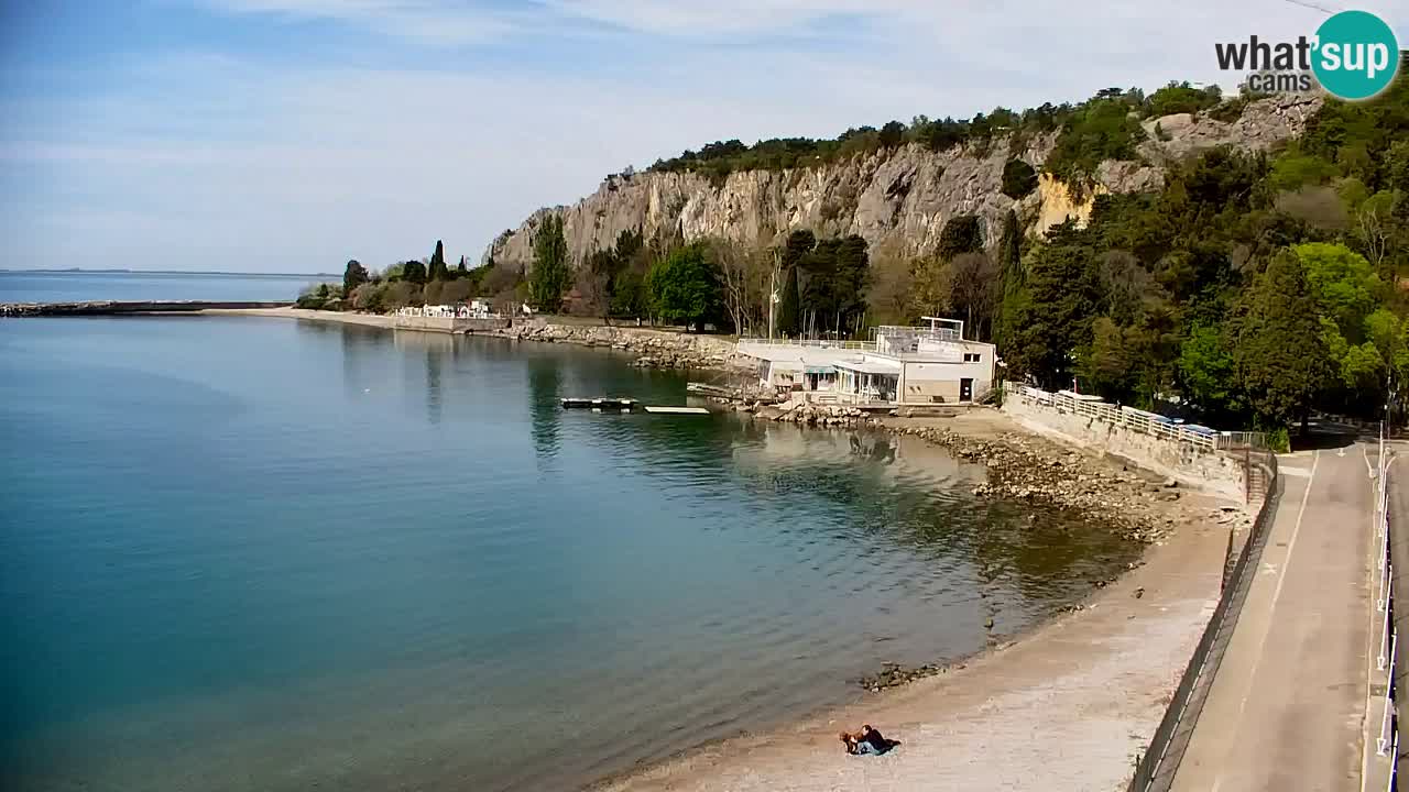 Spletna kamera Sesljan (Sistiana) – Pogled na marino in zaliv