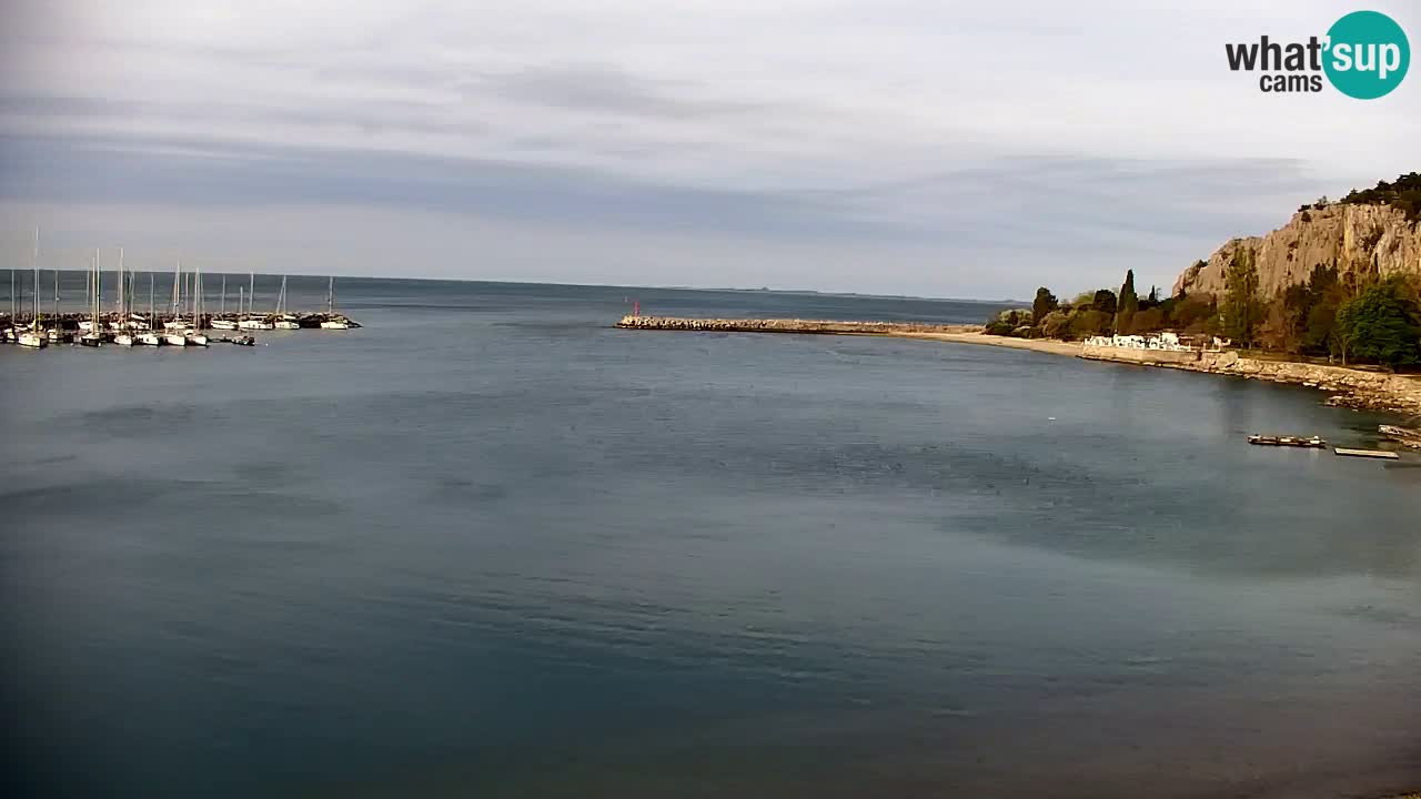 Webcam Sistiana – Vue sur la marina et la baie