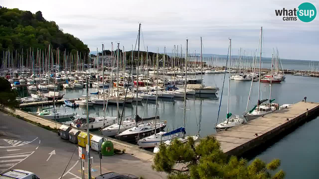 Webcam Sistiana – Vue sur la marina et la baie