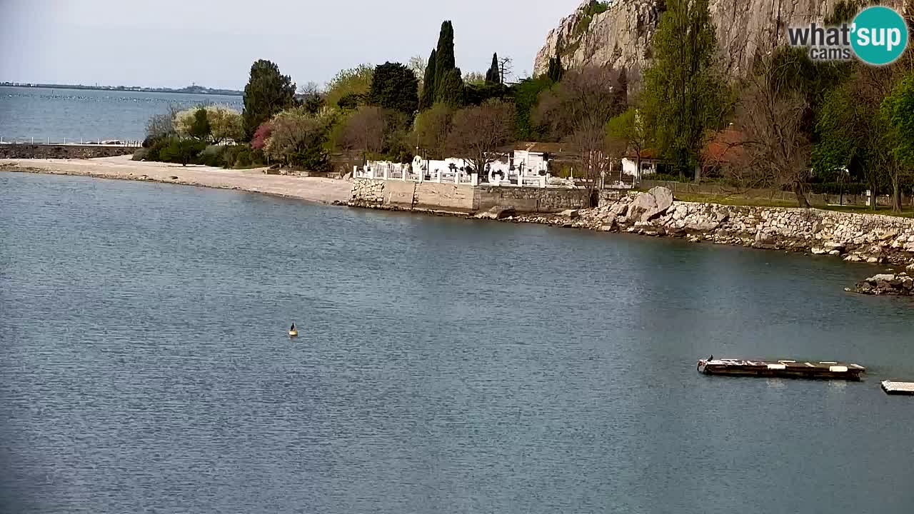 Webcam Sistiana – Pogled na marinu i zaljev