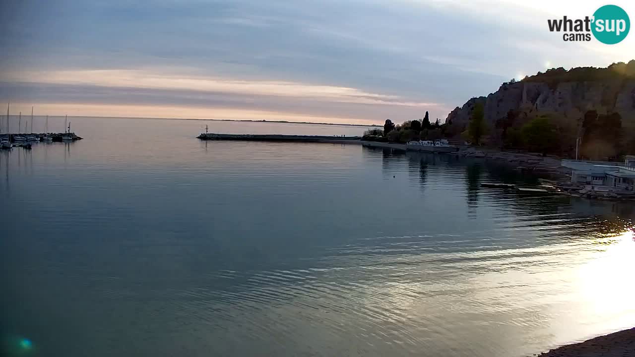 Webcam Sistiana – Pogled na marinu i zaljev