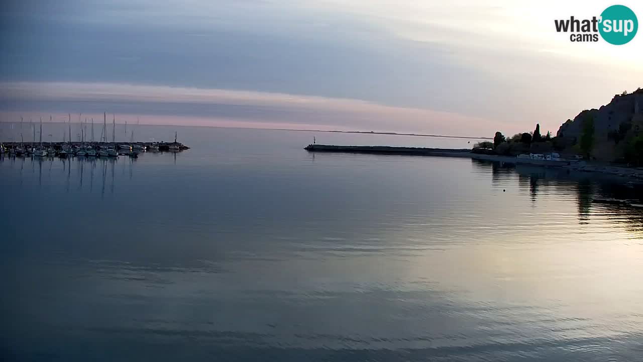 Webcam Sistiana – Pogled na marinu i zaljev