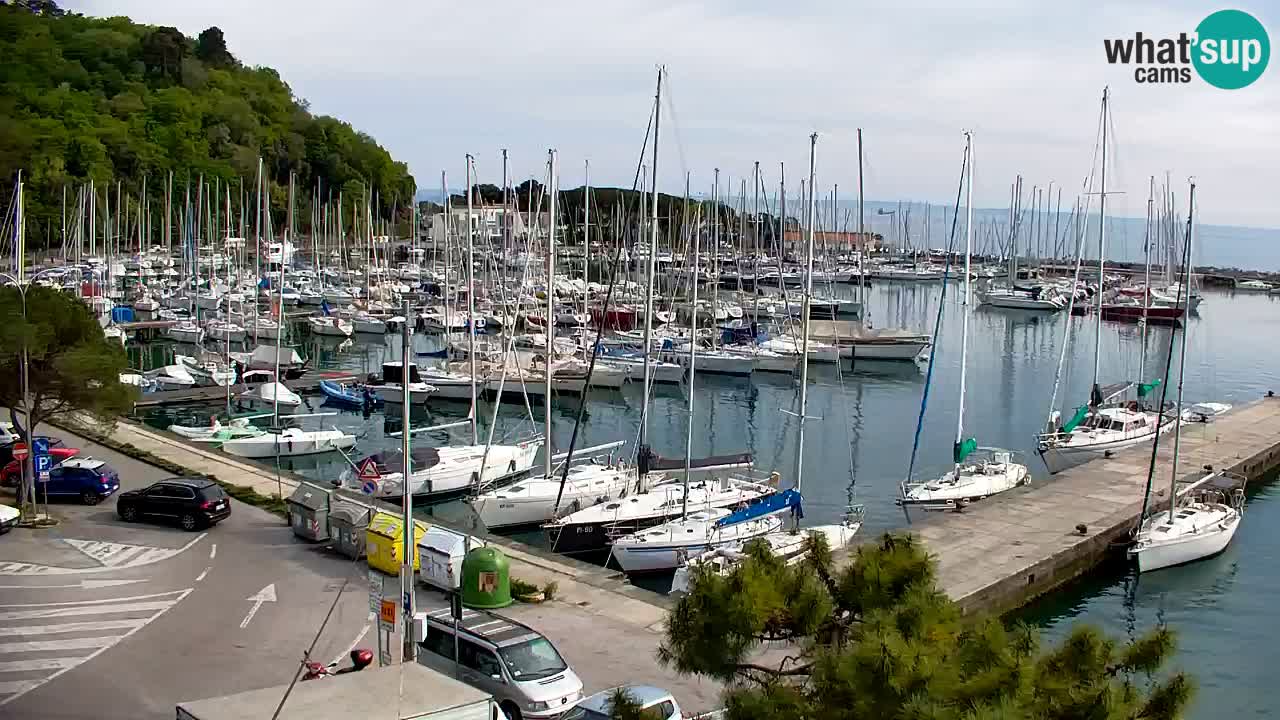Webcam Sistiana – Vista sobre la marina y la bahía