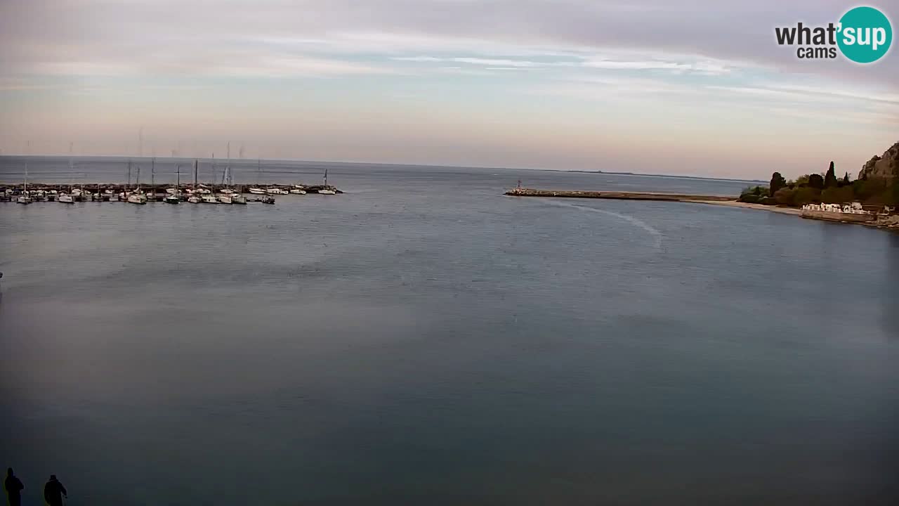 Webcam Sistiana – Vista sobre la marina y la bahía