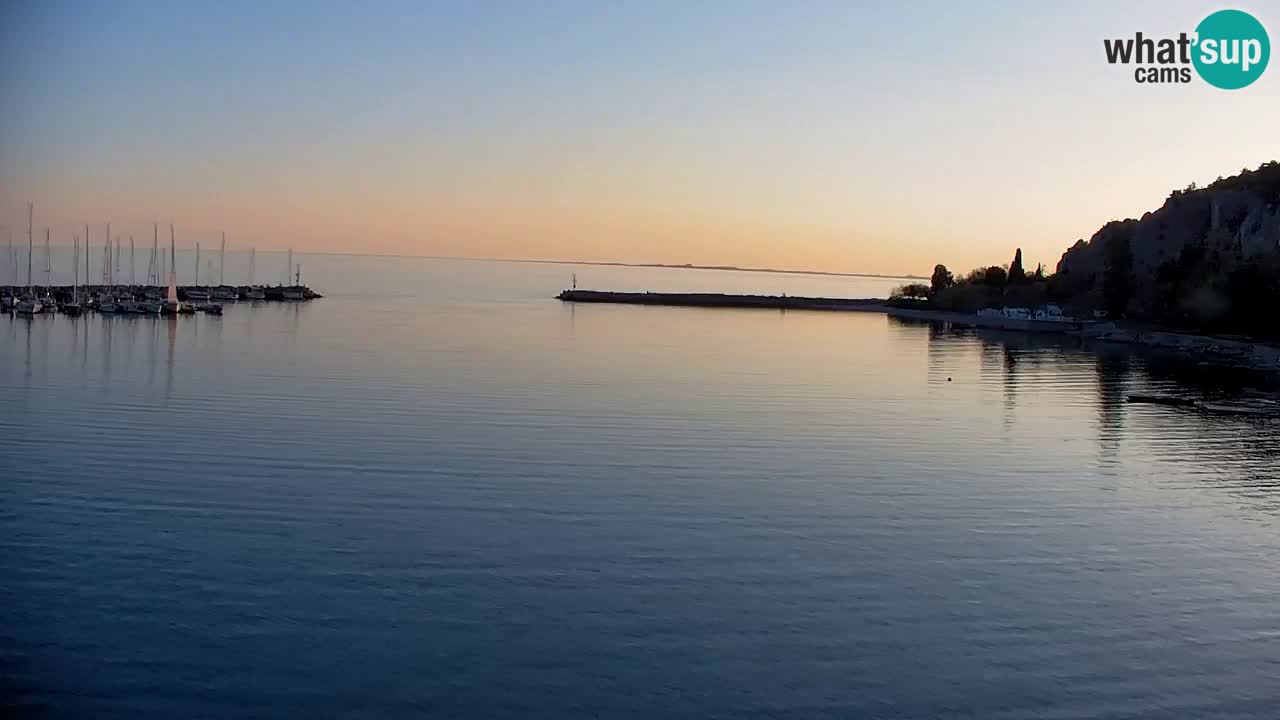 Webcam Sistiana – Vue sur la marina et la baie