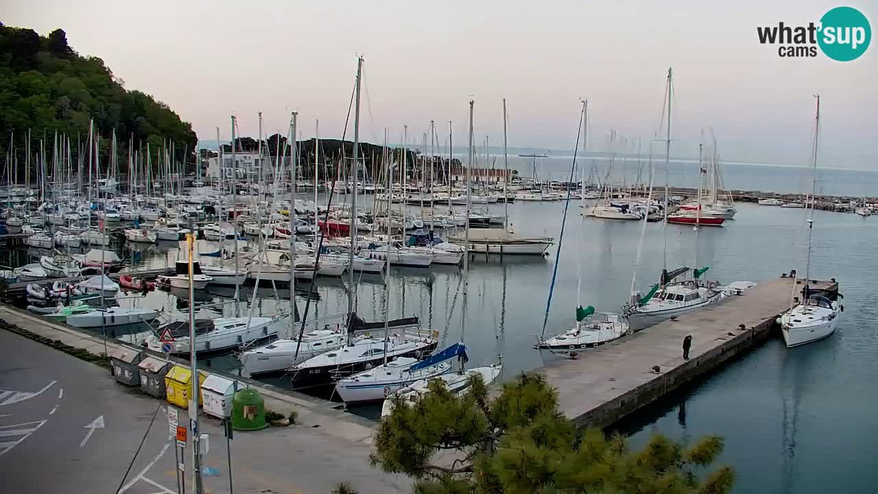Webcam Sistiana – Vista sobre la marina y la bahía