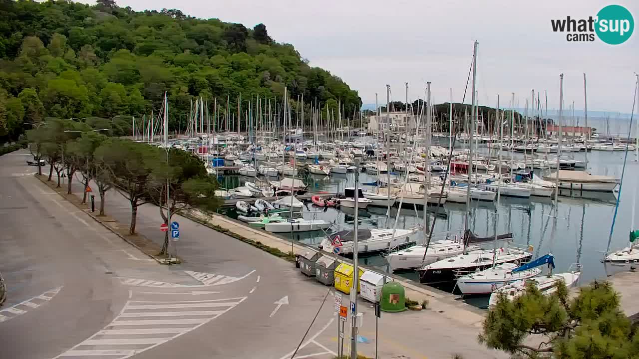 Webcam Sistiana – Vista sobre la marina y la bahía