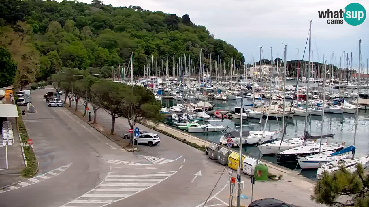 Webcam Sistiana – Vista sobre la marina y la bahía