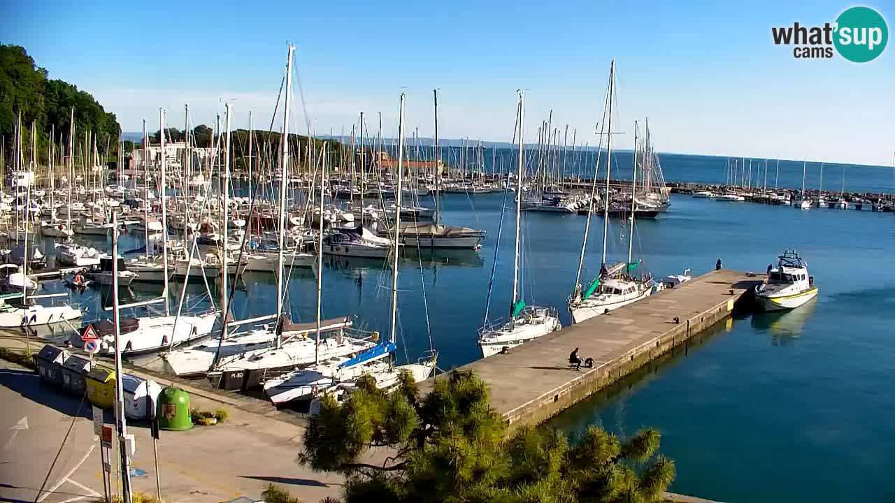 Webcam Sistiana – Vista sobre la marina y la bahía