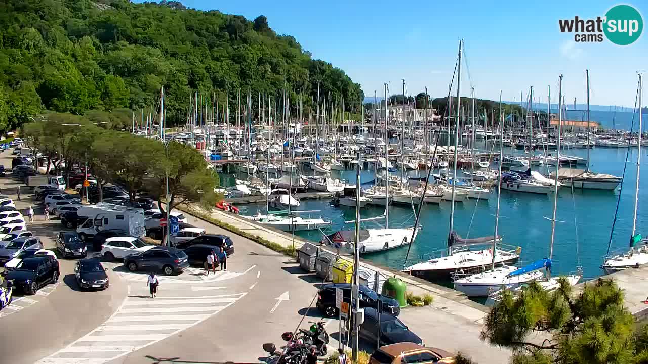 Webcam Sistiana – Pogled na marinu i zaljev