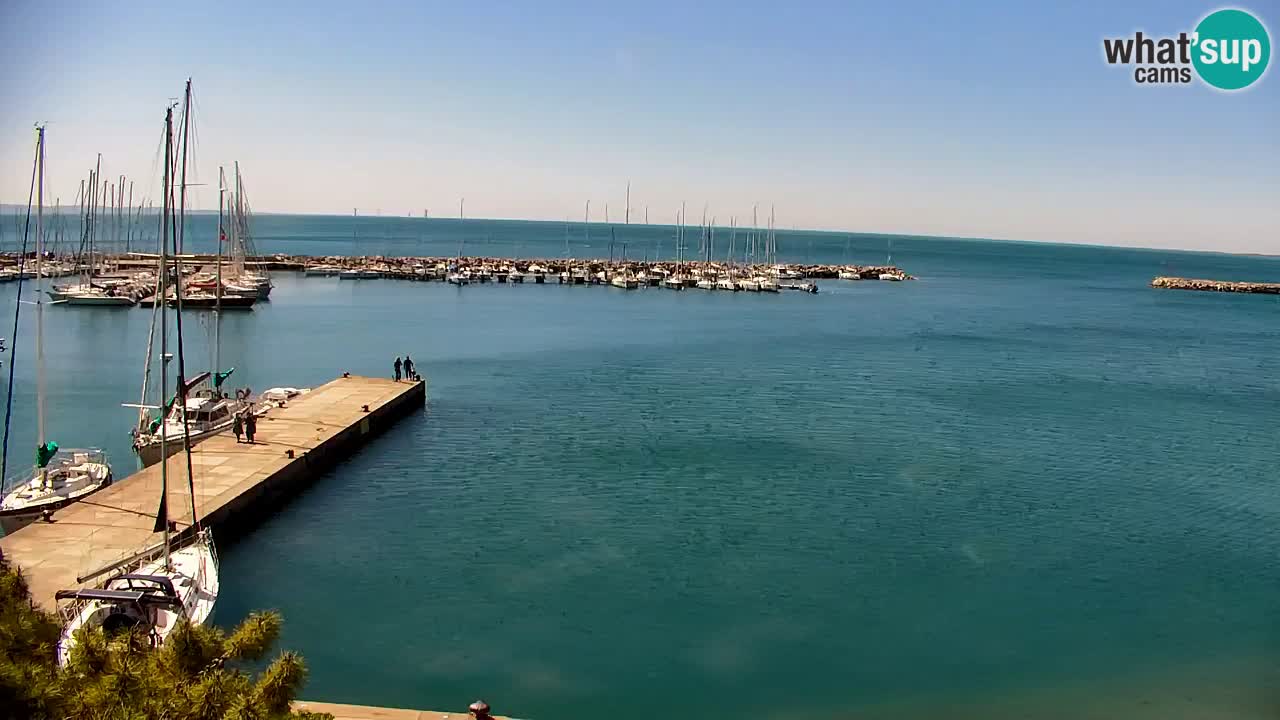 Webcam Sistiana – Vue sur la marina et la baie