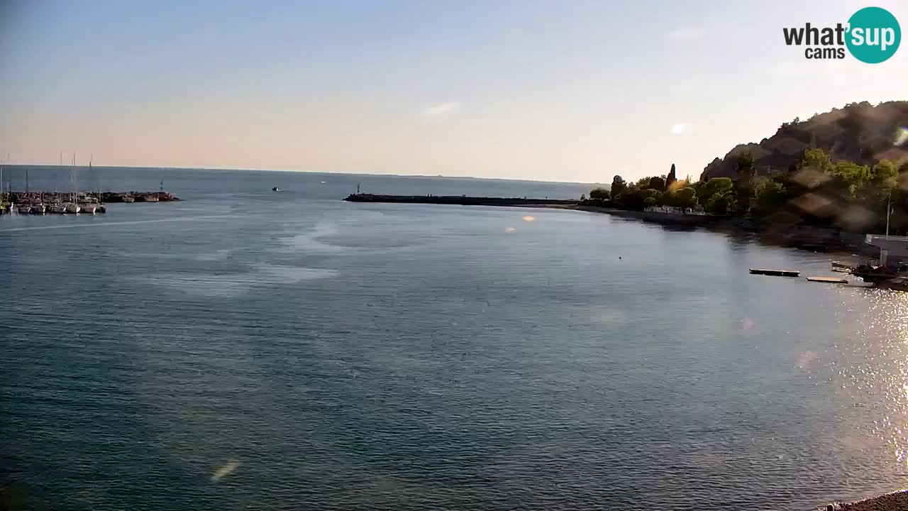 Webcam Sistiana – Vista sobre la marina y la bahía