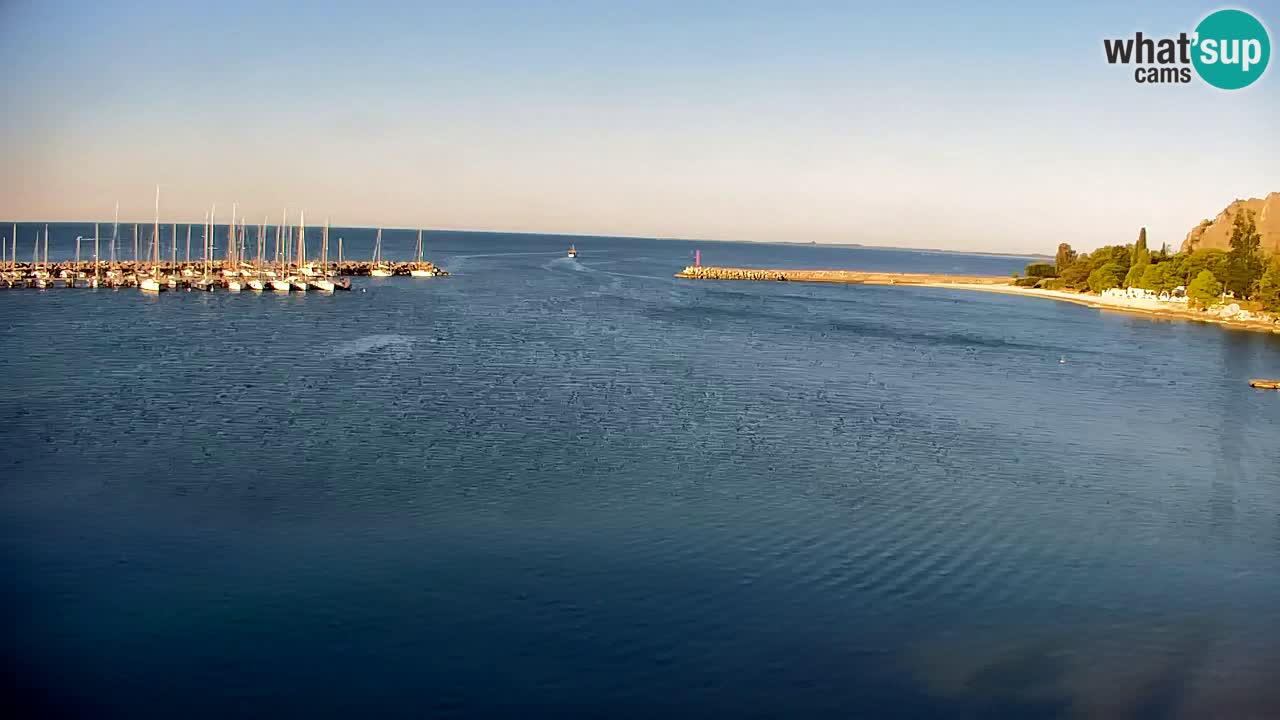 Webcam Sistiana – Vue sur la marina et la baie
