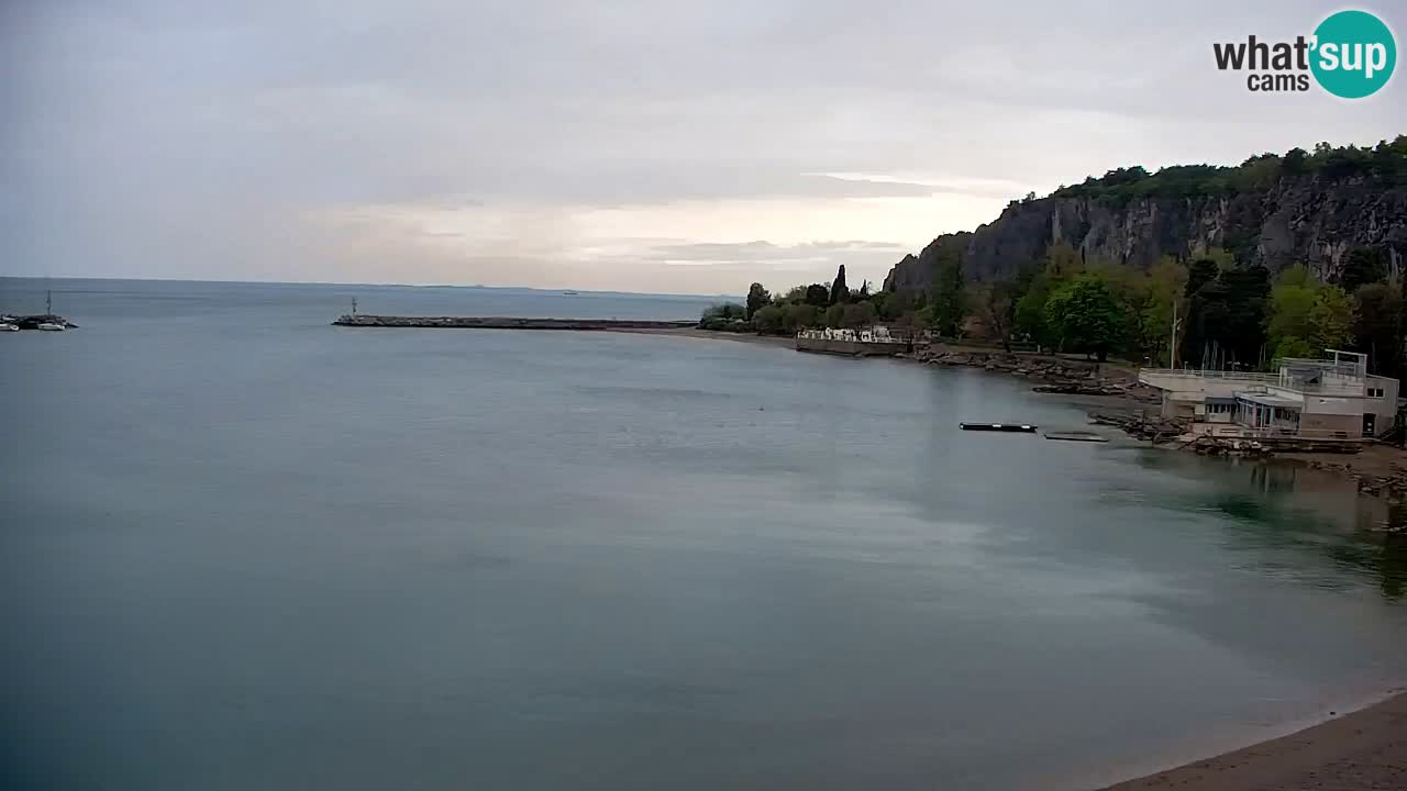 Webcam Sistiana – Vista sobre la marina y la bahía