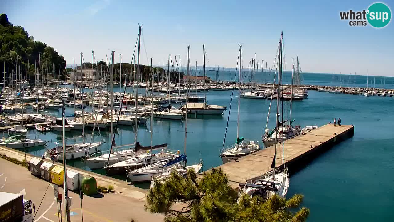 Webcam Sistiana – Pogled na marinu i zaljev