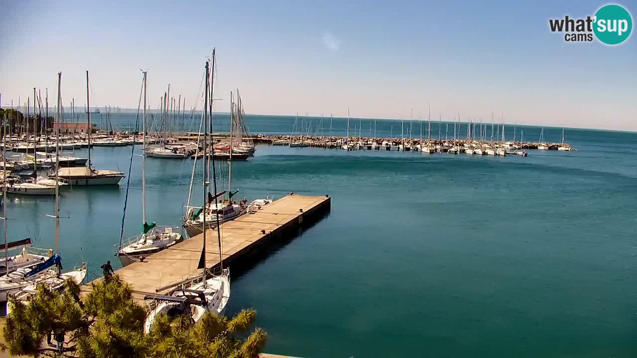 Webcam Sistiana – Vue sur la marina et la baie