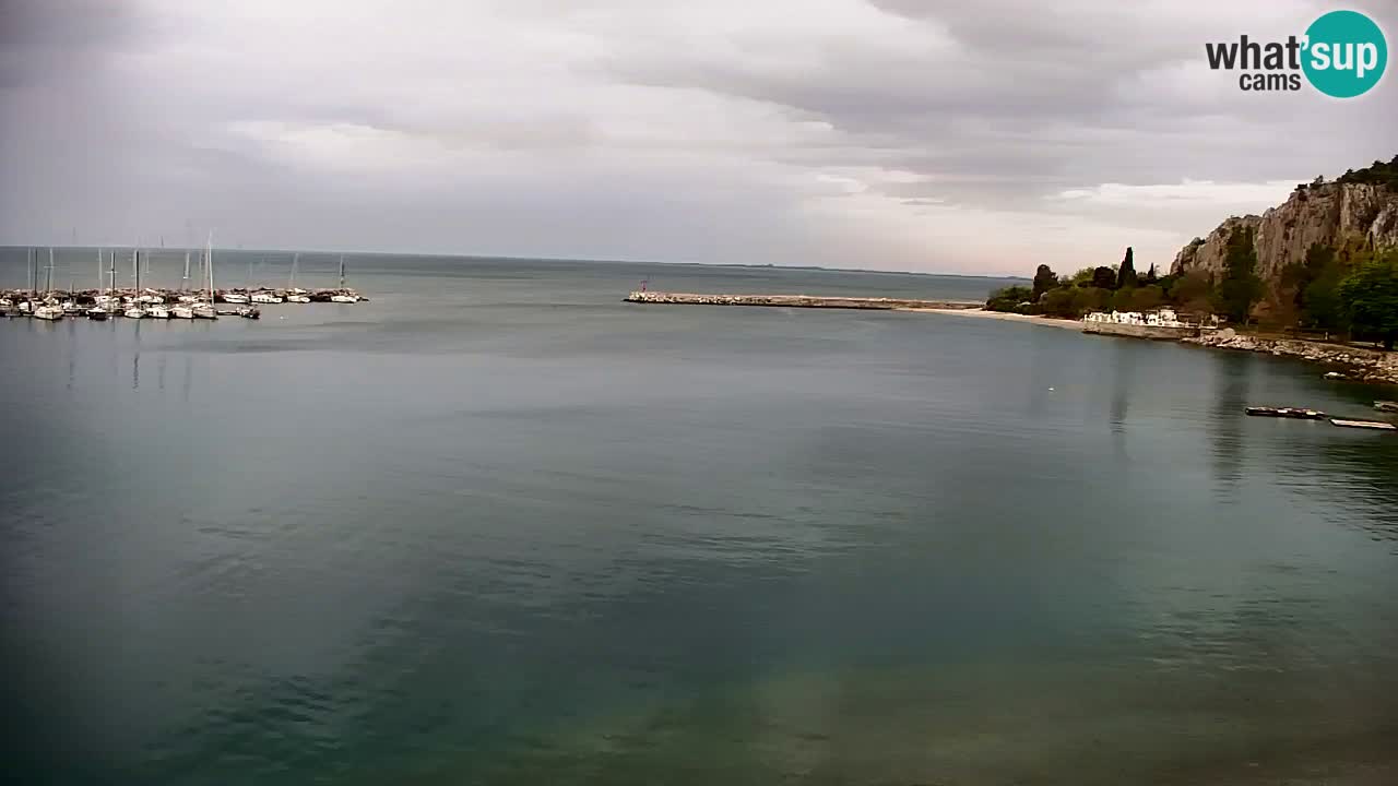 Webcam Sistiana – Vista sobre la marina y la bahía