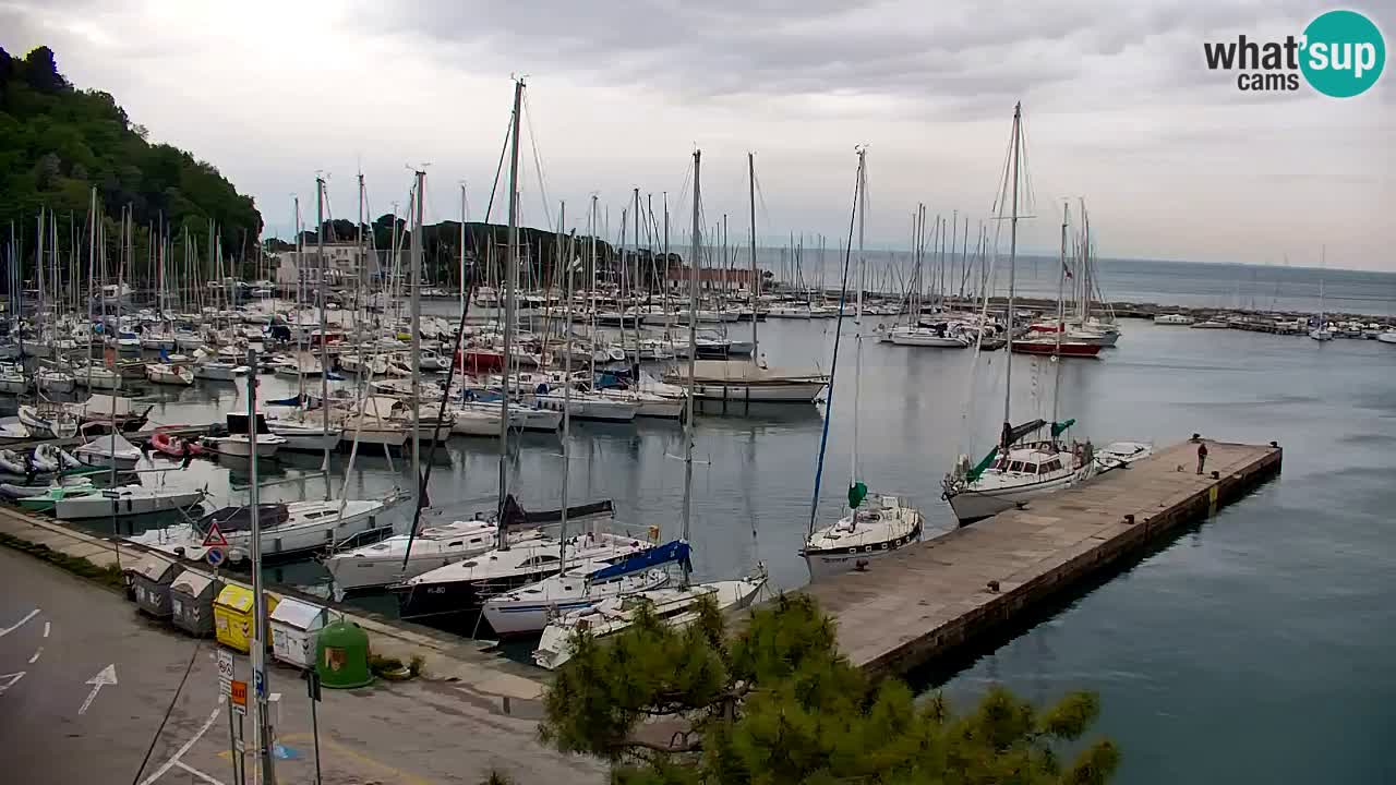 Webcam Sistiana – Vue sur la marina et la baie