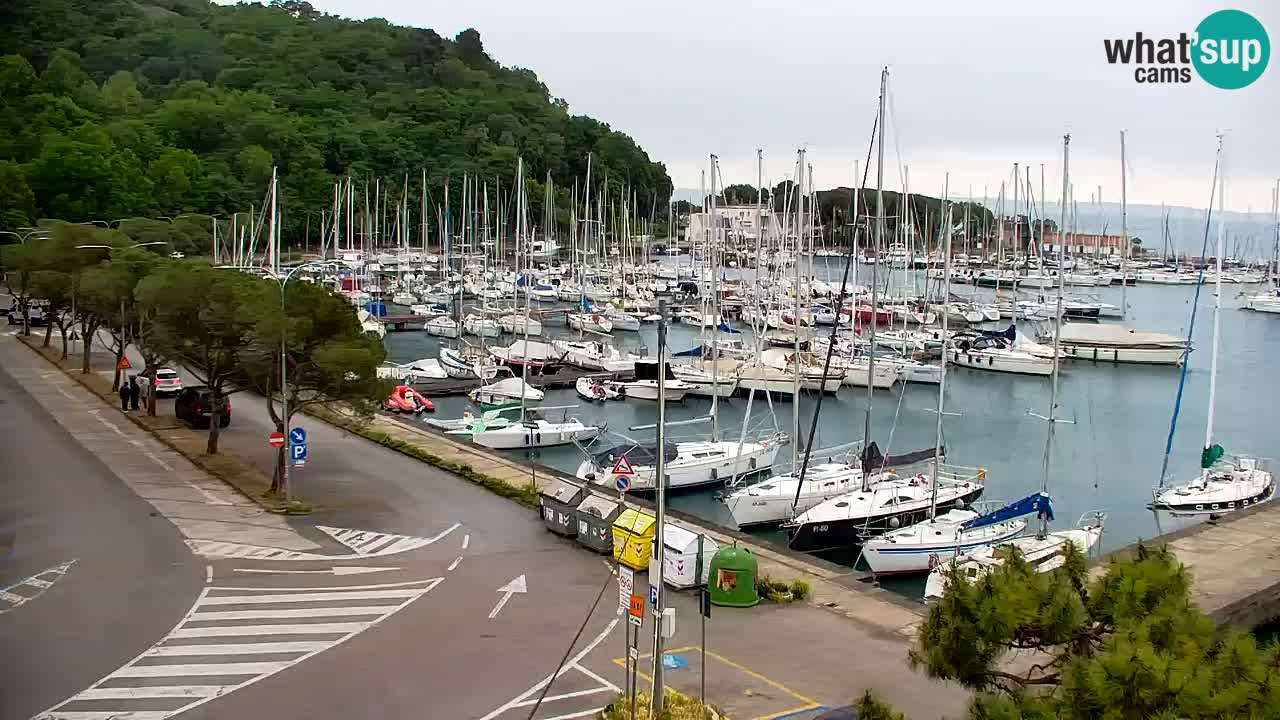 Webcam Sistiana – Vista sobre la marina y la bahía