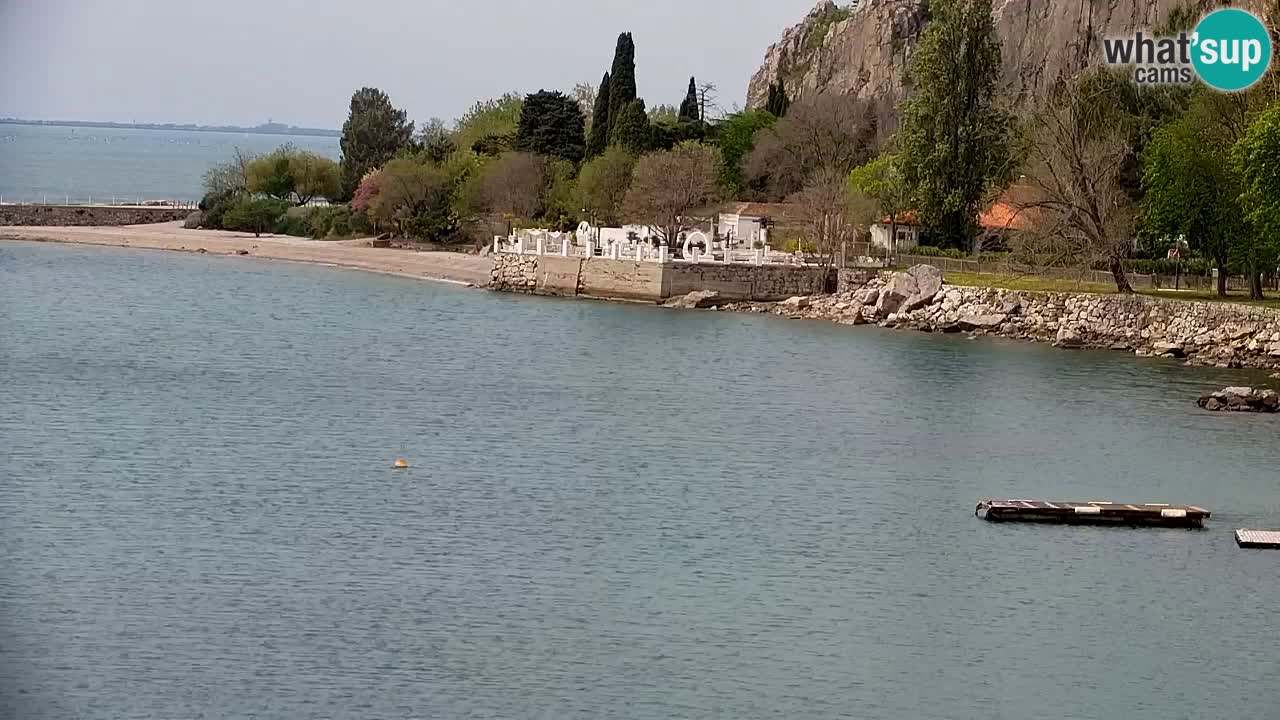 Spletna kamera Sesljan (Sistiana) – Pogled na marino in zaliv