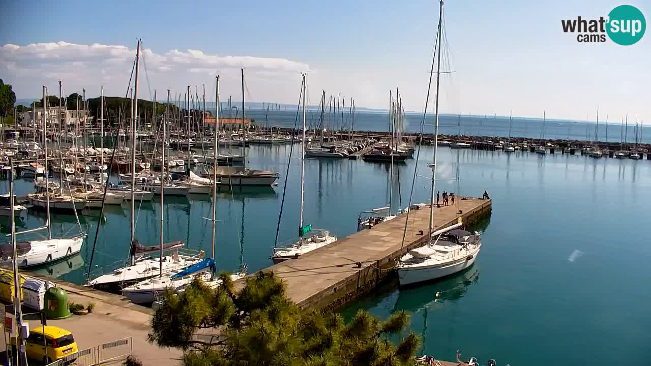 Webcam Sistiana – Vista sobre la marina y la bahía