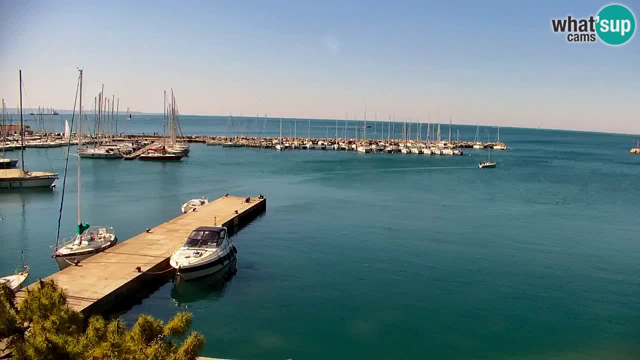 Webcam Sistiana – Pogled na marinu i zaljev