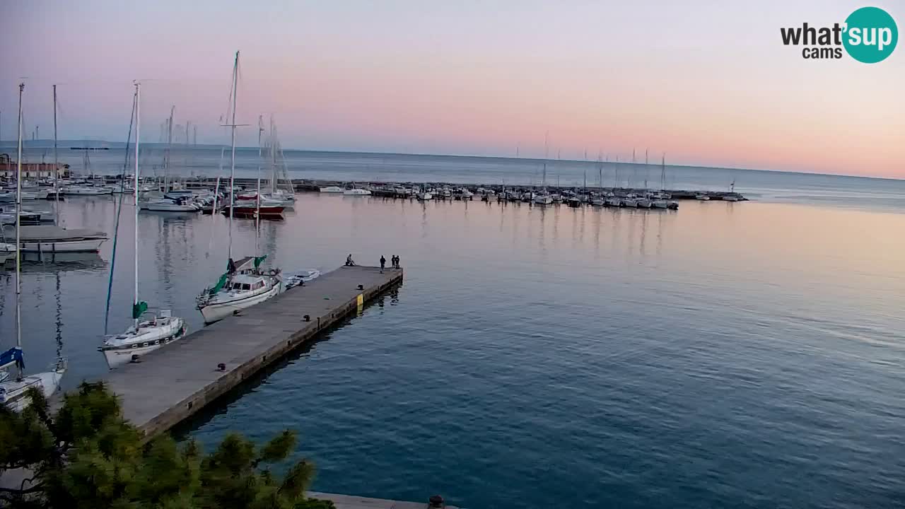Webcam Sistiana – Vista sobre la marina y la bahía