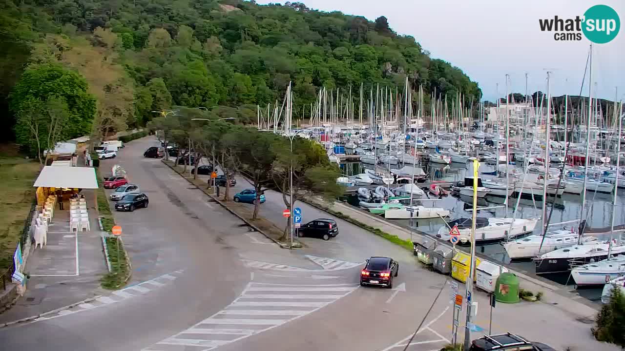 Webcam Sistiana – Pogled na marinu i zaljev
