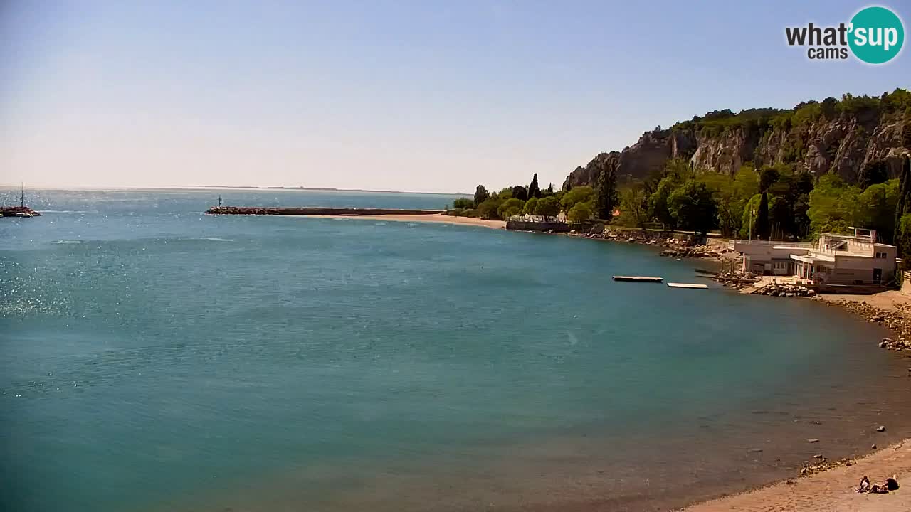 Webcam Sistiana – Vue sur la marina et la baie