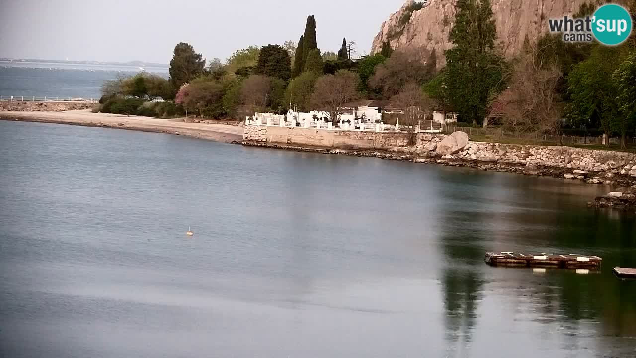 Webcam Sistiana – Vista sobre la marina y la bahía