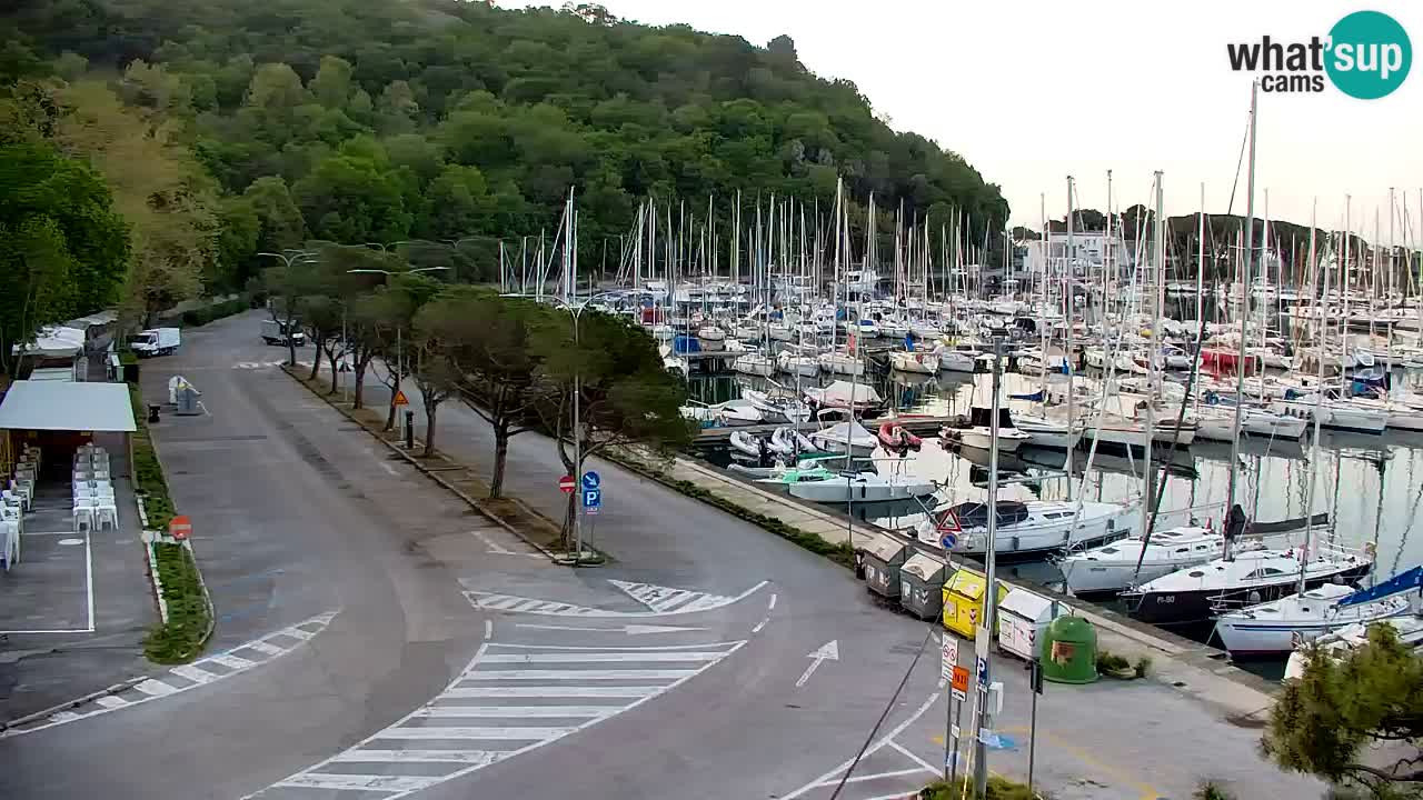 Spletna kamera Sesljan (Sistiana) – Pogled na marino in zaliv