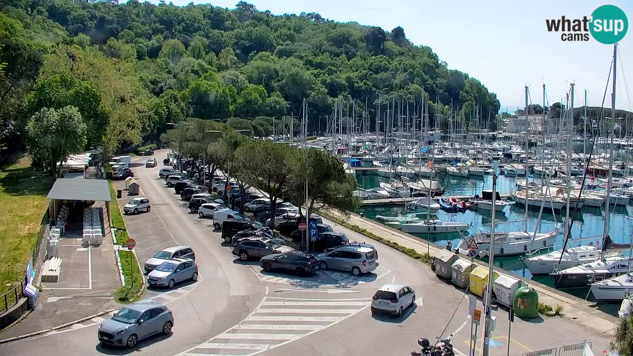 Webcam Sistiana – Vista sobre la marina y la bahía