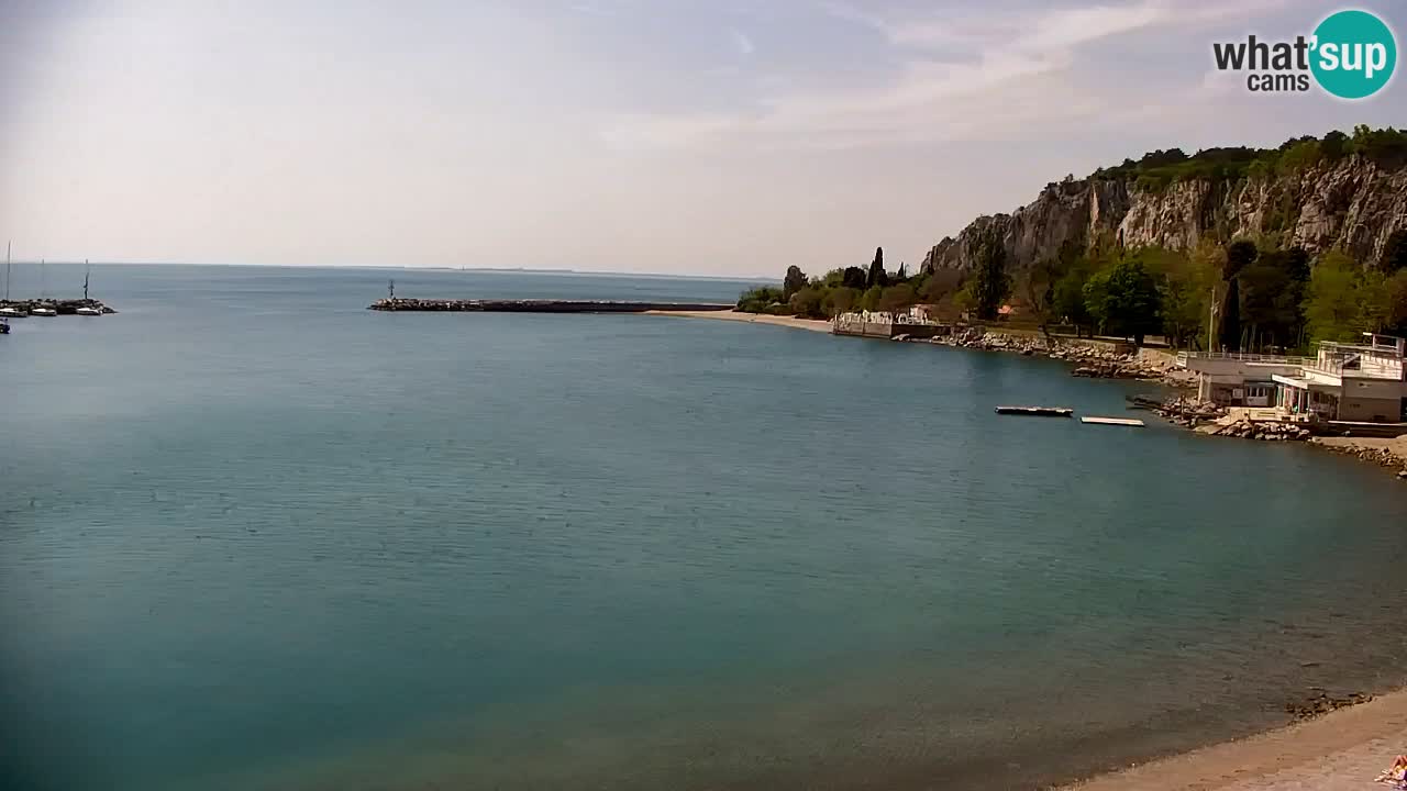 Webcam Sistiana – Pogled na marinu i zaljev