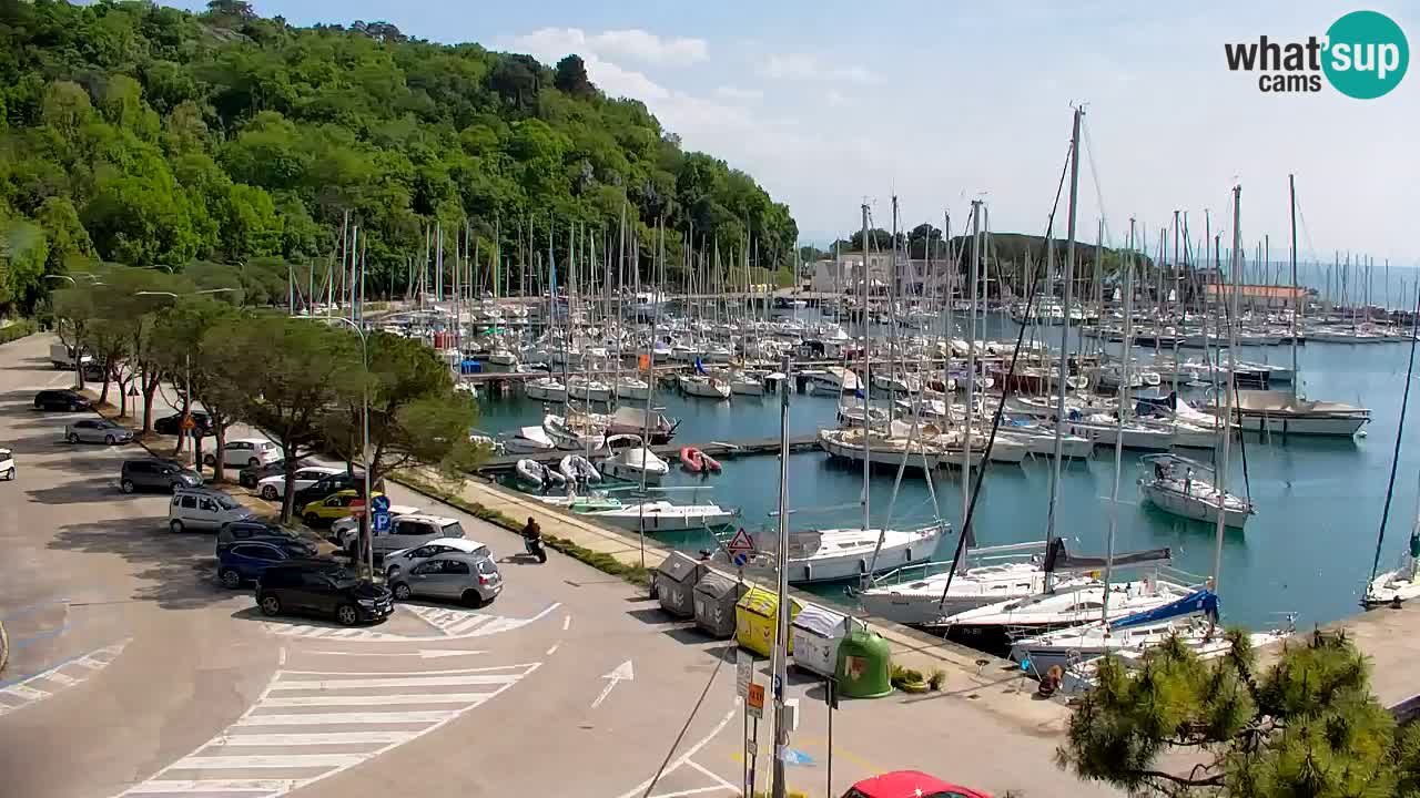 Spletna kamera Sesljan (Sistiana) – Pogled na marino in zaliv