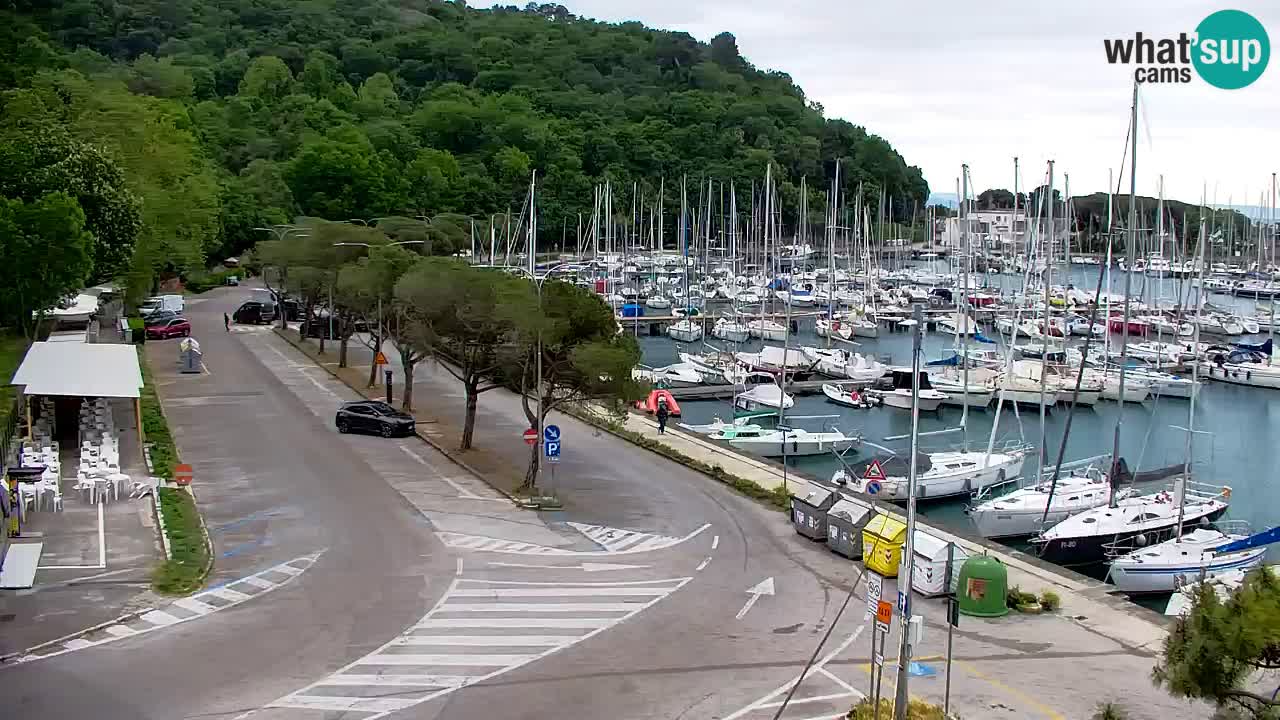 Webcam Sistiana – Pogled na marinu i zaljev