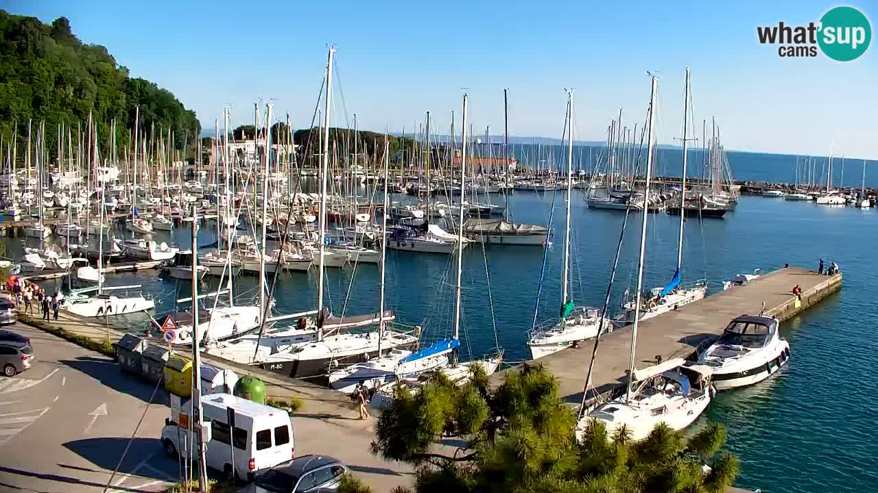 Webcam Sistiana – Pogled na marinu i zaljev