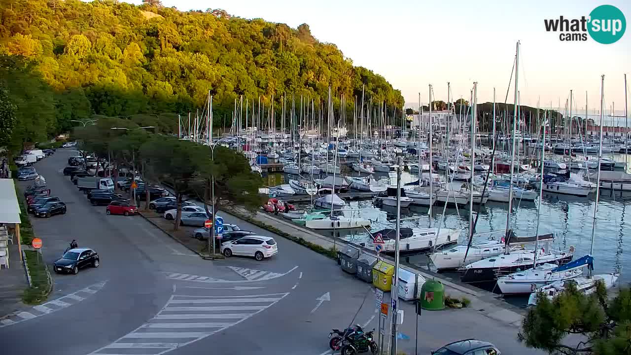 Spletna kamera Sesljan (Sistiana) – Pogled na marino in zaliv