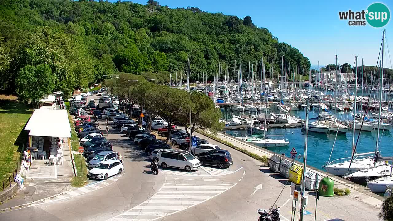 Webcam Sistiana – Vue sur la marina et la baie