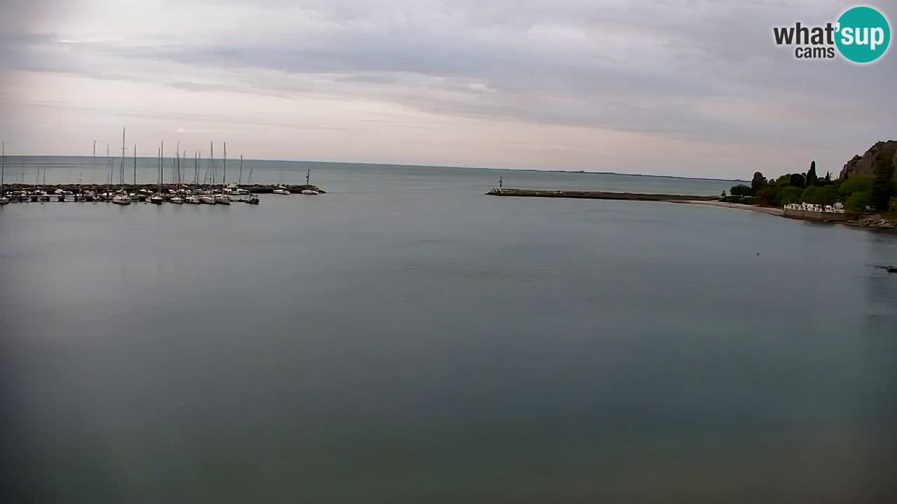 Webcam Sistiana – Vue sur la marina et la baie