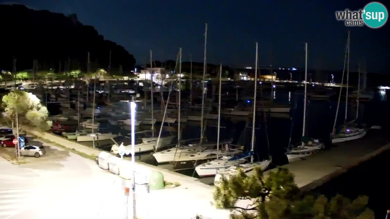Webcam Sistiana – Vue sur la marina et la baie