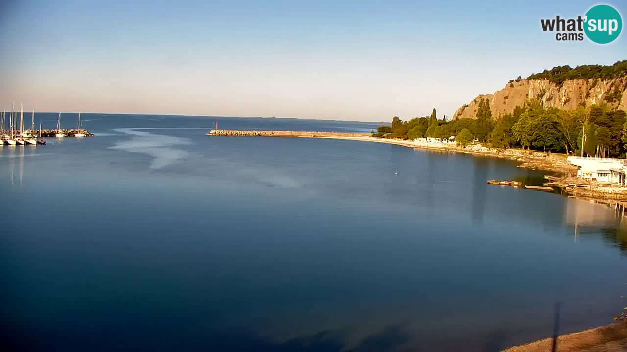 Webcam Sistiana – Vista sobre la marina y la bahía