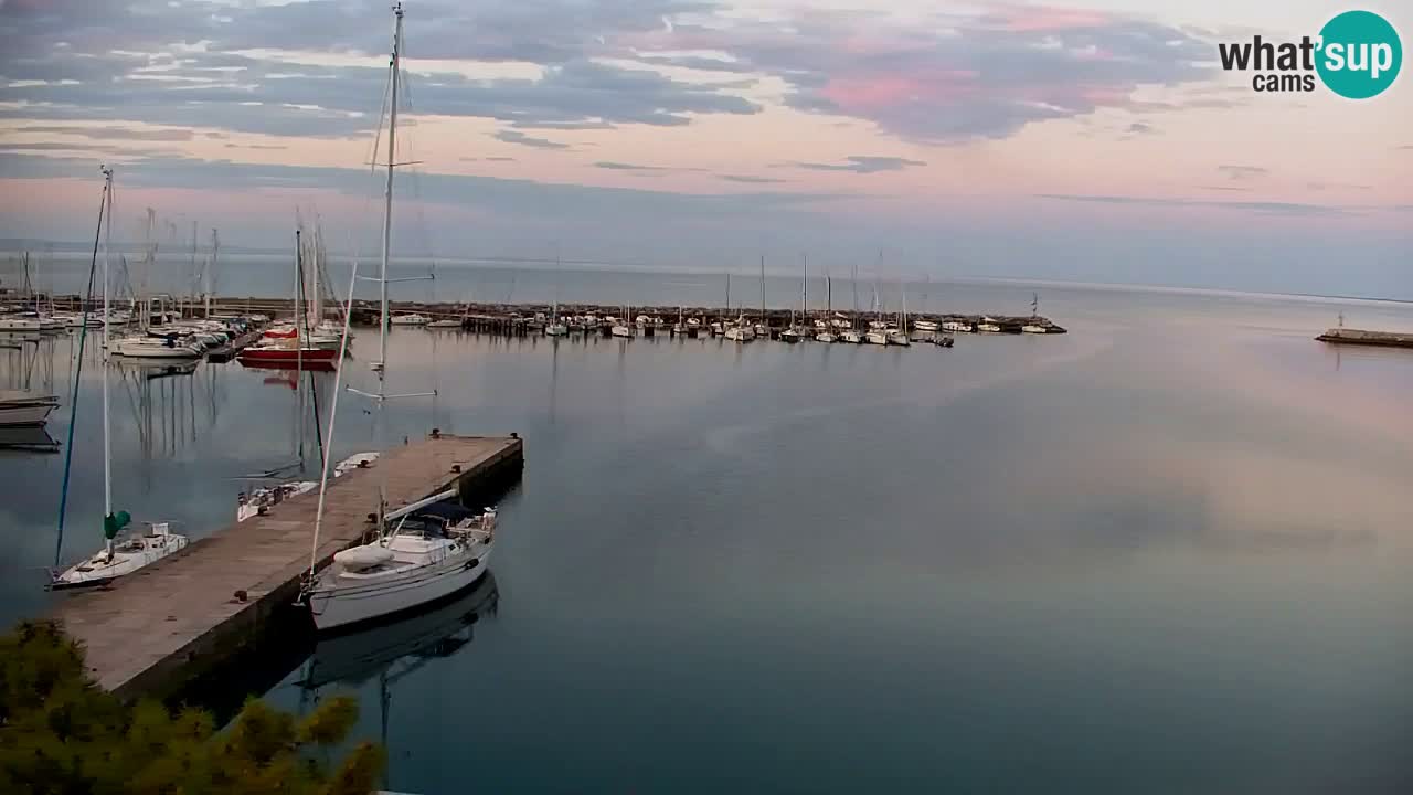 Webcam Sistiana – Vista sobre la marina y la bahía
