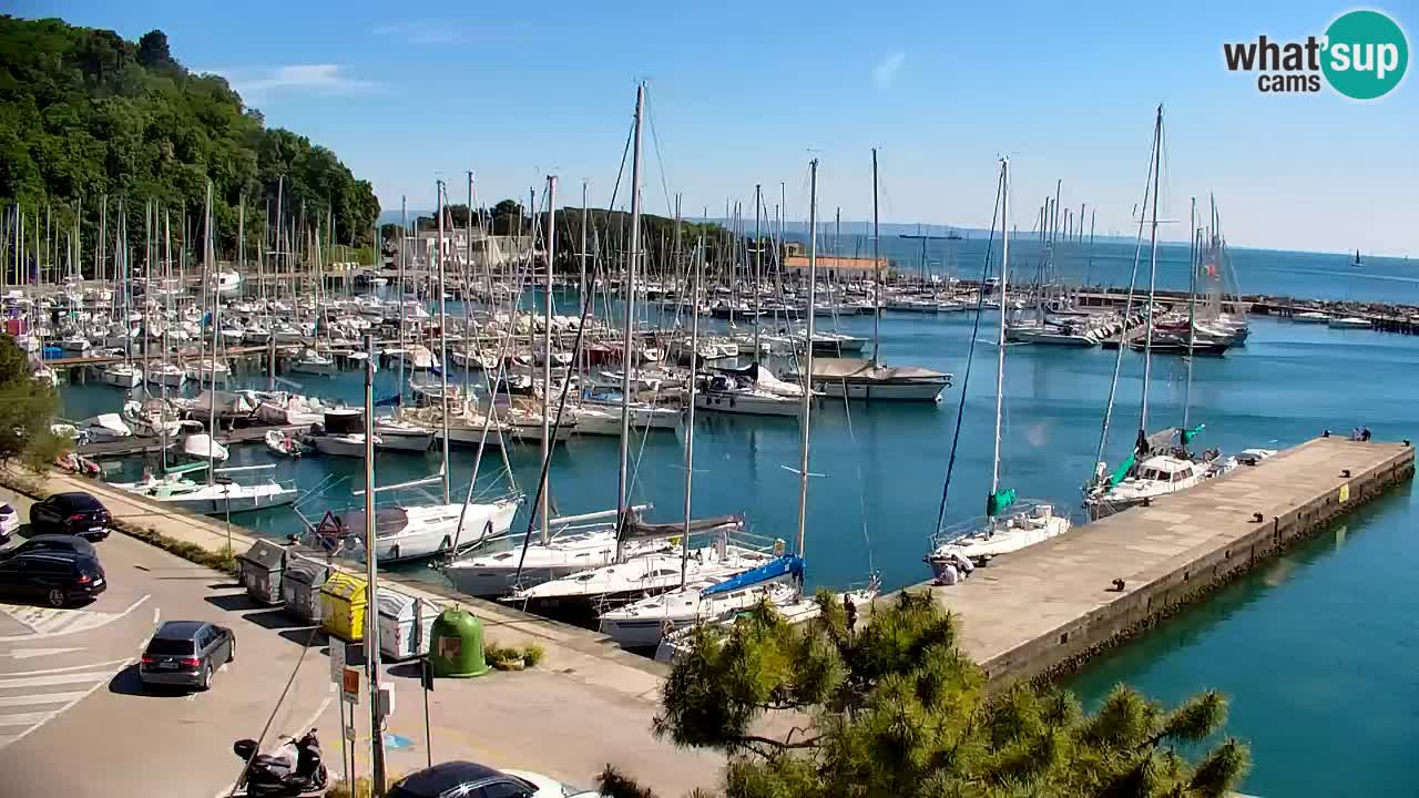 Webcam Sistiana – Vue sur la marina et la baie