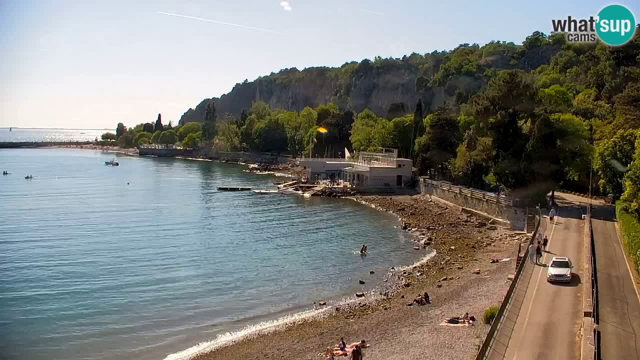 Spletna kamera Sesljan (Sistiana) – Pogled na marino in zaliv