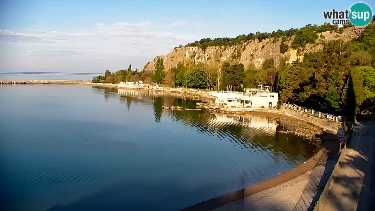 Spletna kamera Sesljan (Sistiana) – Pogled na marino in zaliv
