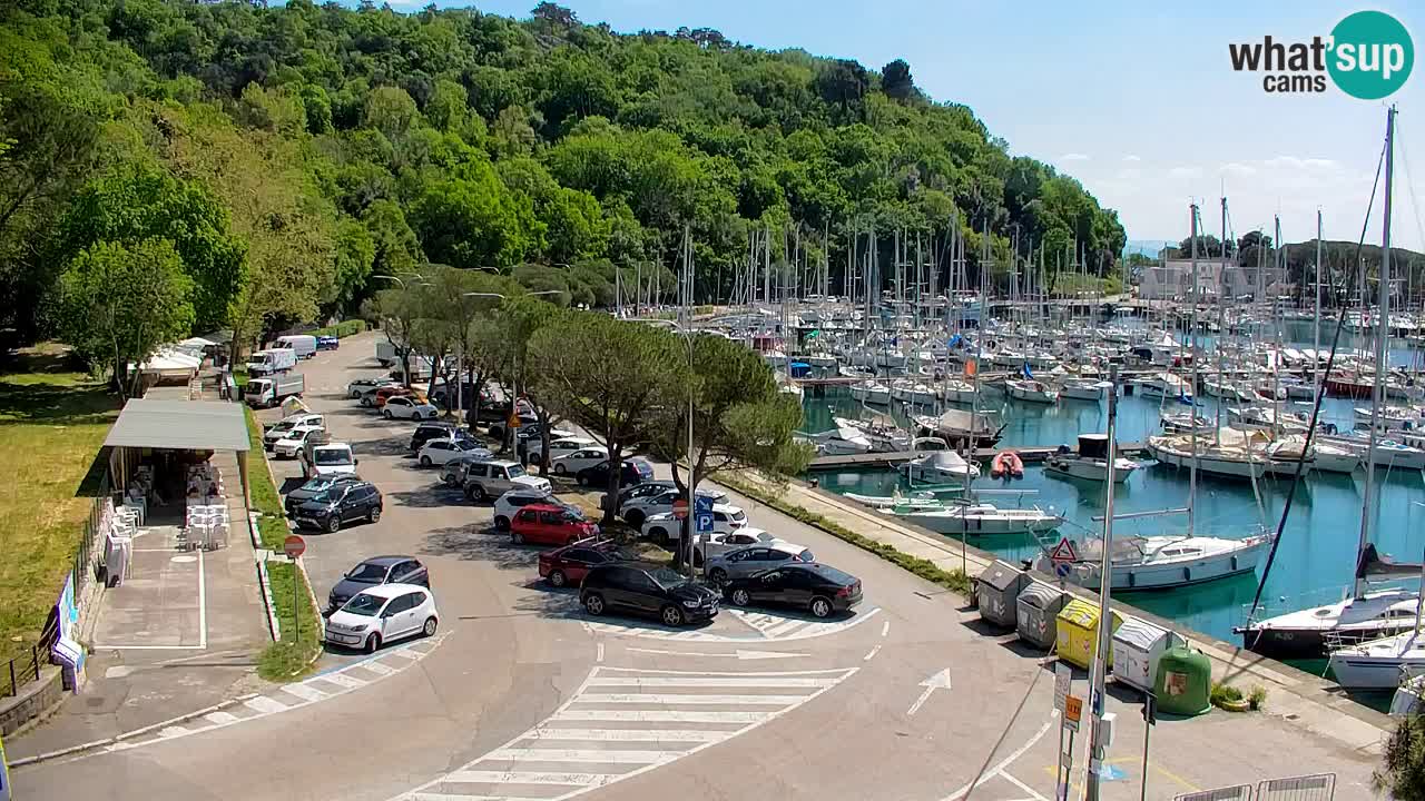 Webcam Sistiana – Vista sobre la marina y la bahía